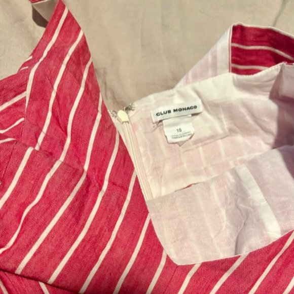 Club Monaco Pink Striped Jumpsuit - Picture 4 of 4
